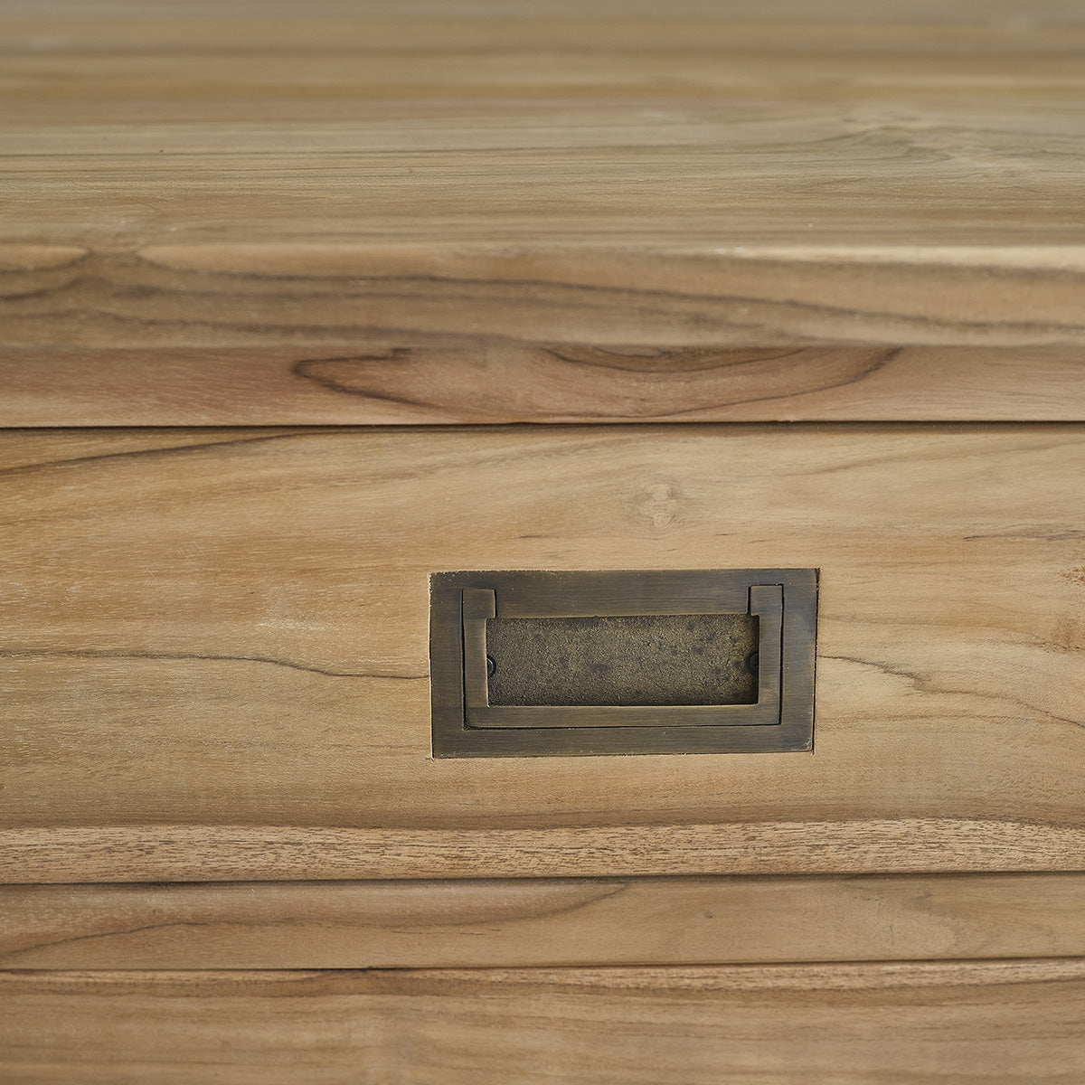 BOSTON - Kommode aus massivem Teakholz 3 Türen 3 Schubladen 150 cm