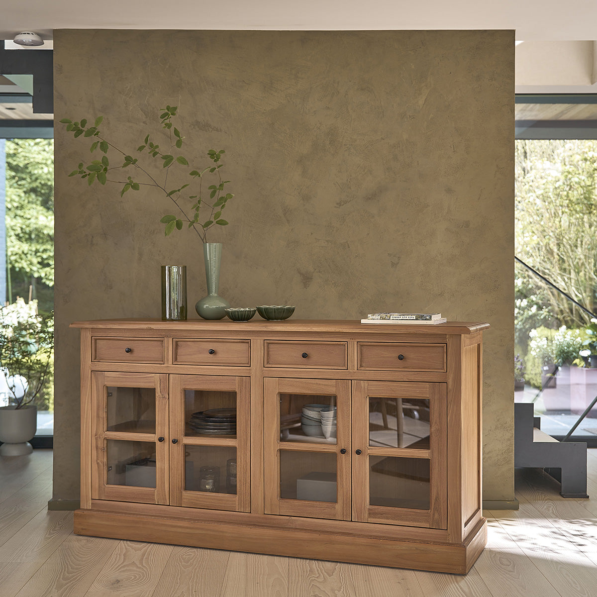 ADAM - Buffet aus massivem Teakholz 160 cm