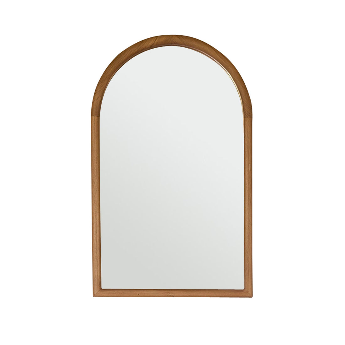 COLINE - Spiegel aus massivem Teakholz 80x50 cm