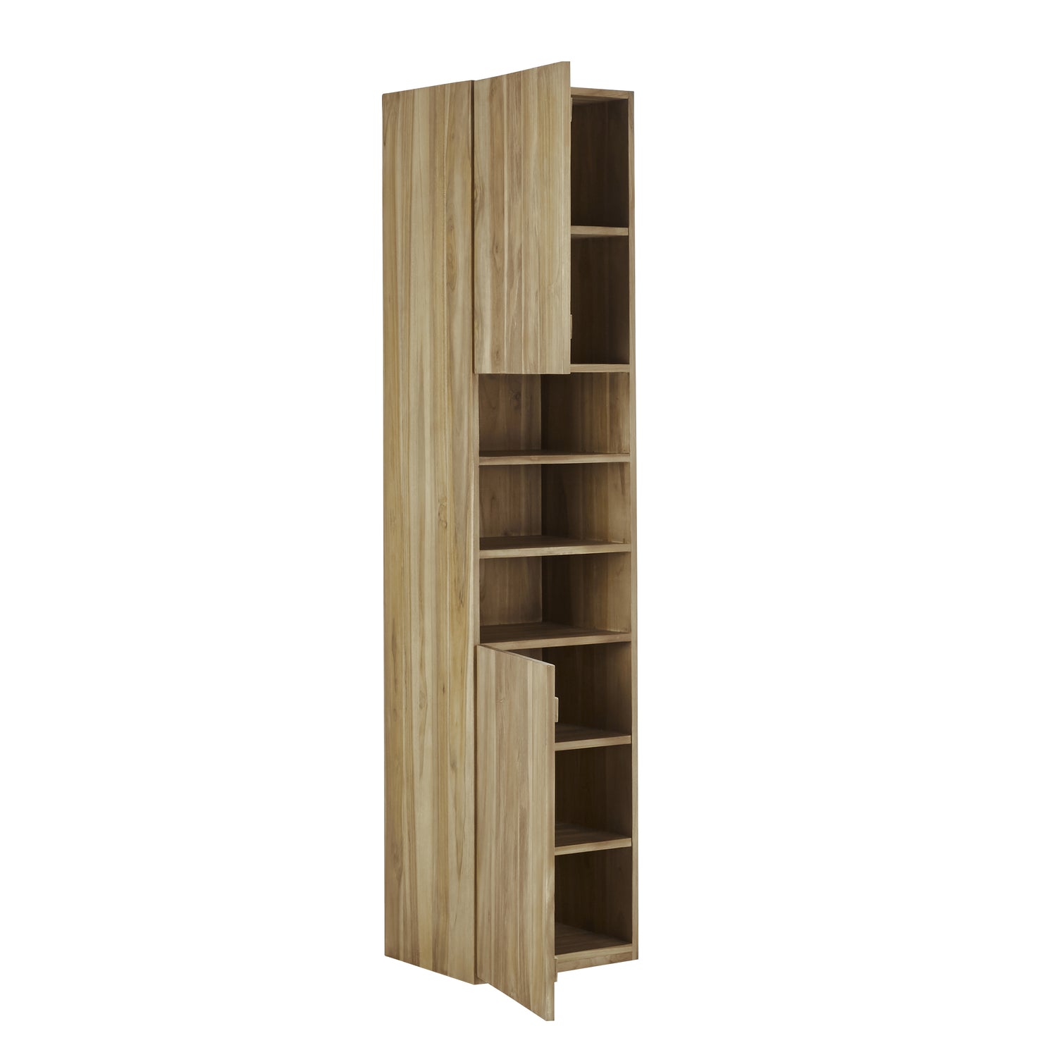 Badezimmersäule aus massivem Teakholz 200 cm