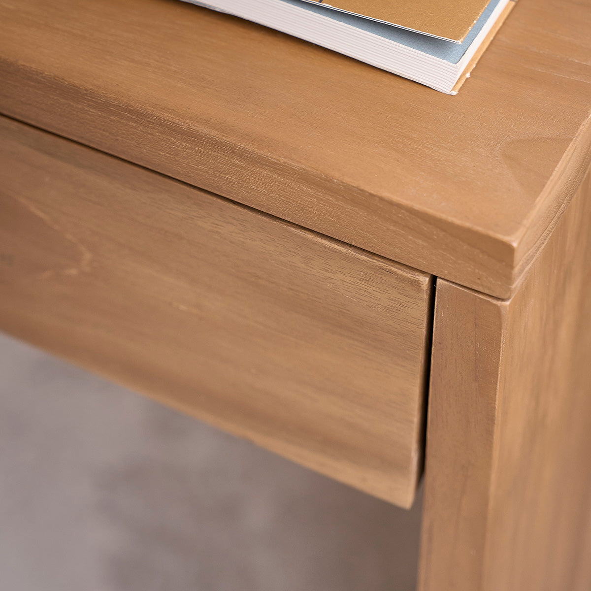 TRISTAN - Schreibtisch aus massivem Teakholz 130 cm