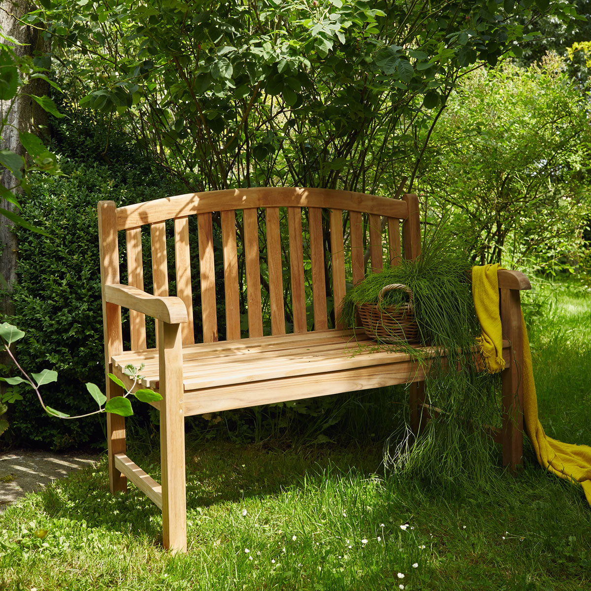 MIDLAND - Gartenbank aus massivem Teakholz