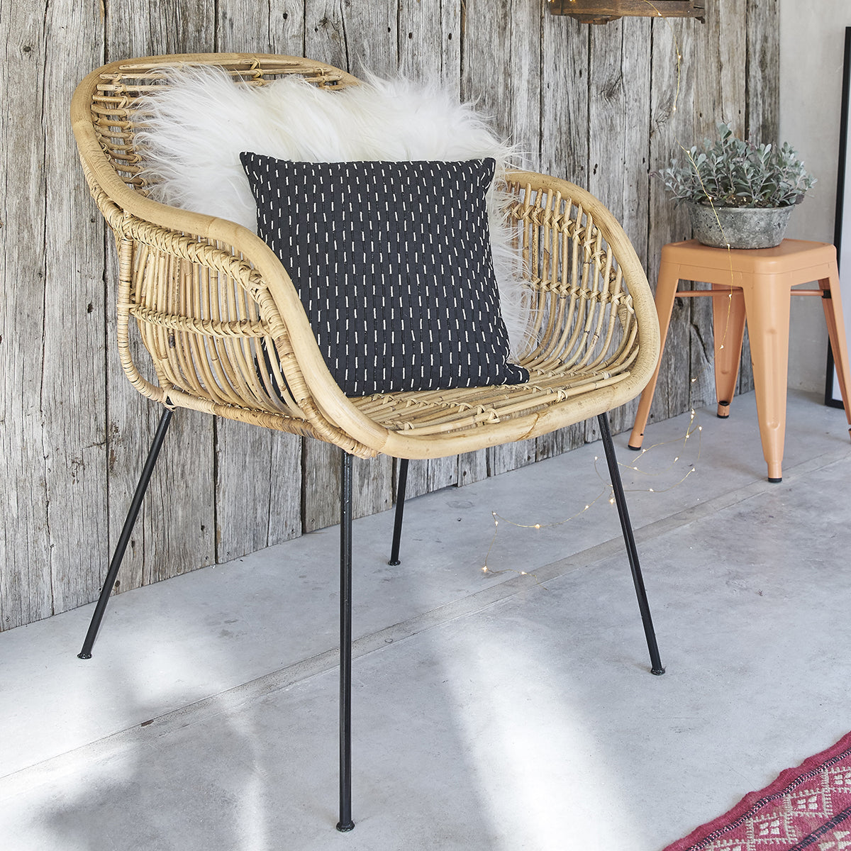 BOHEMA - Set aus 2 Stühlen aus Rattan und Metall