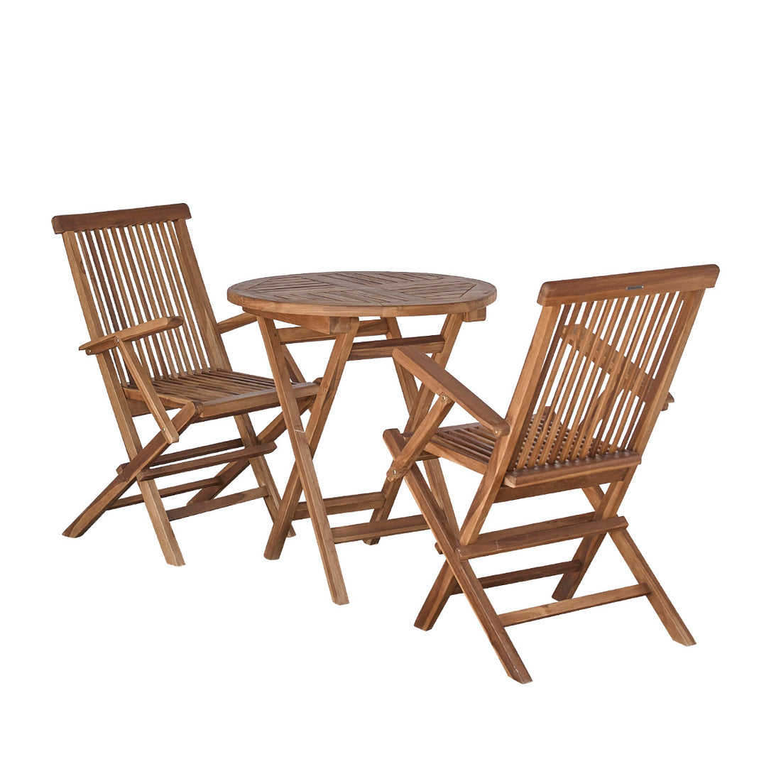 BALI - Gartenlounge aus geöltem Teakholz 2/4 pers.