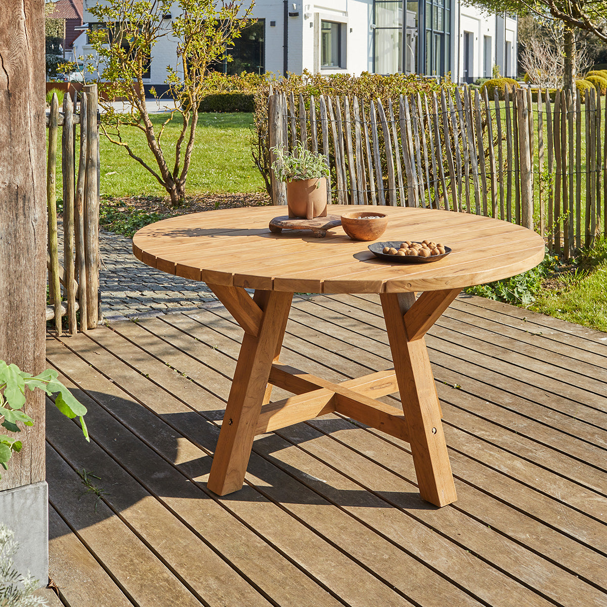 ESTHER - Gartenlounge aus Teakholz 4 pers.