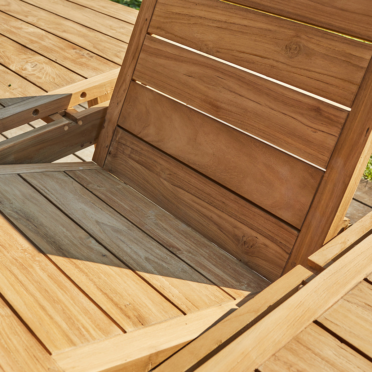 ESTHER - Ausziehbarer Gartenlounge aus recyceltem Teakholz 6 pers.