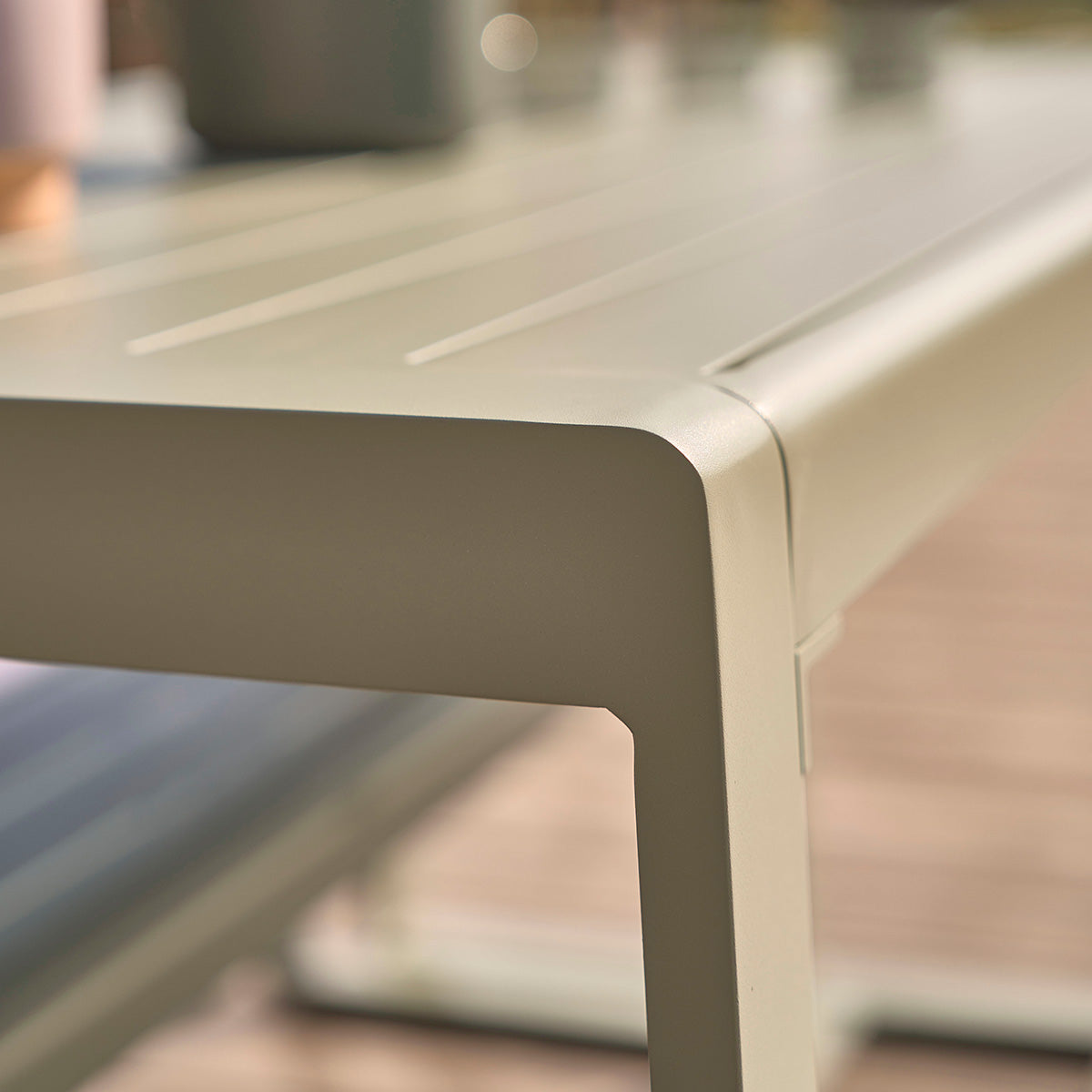 SÉLÈNE - Gartenmöbel aus grünem Aluminium 4 pers.