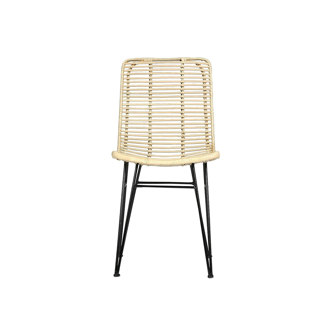 BOHEMA - Stuhl aus Rattan und Metall