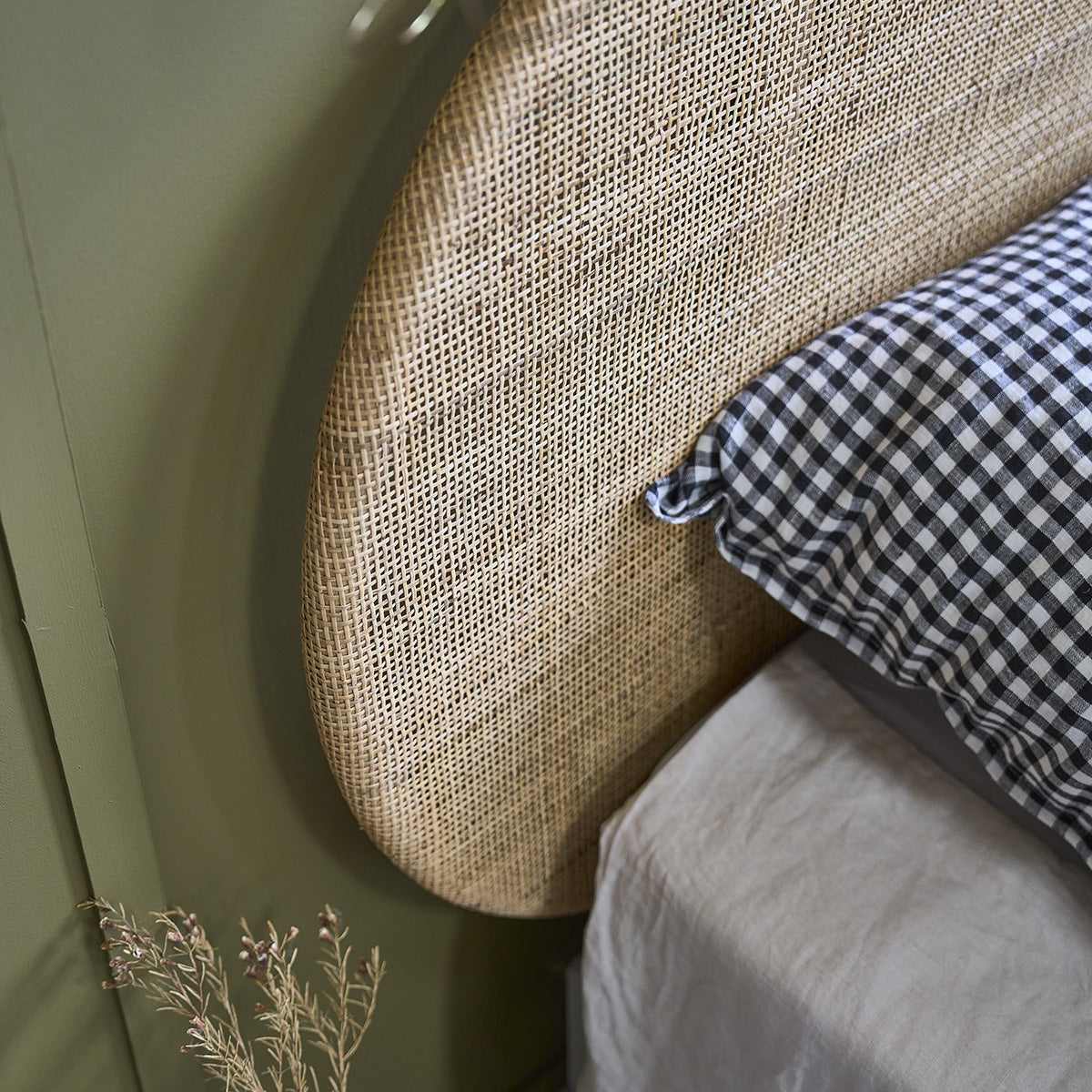 JANE - Kopfteil aus Rattan 180 cm