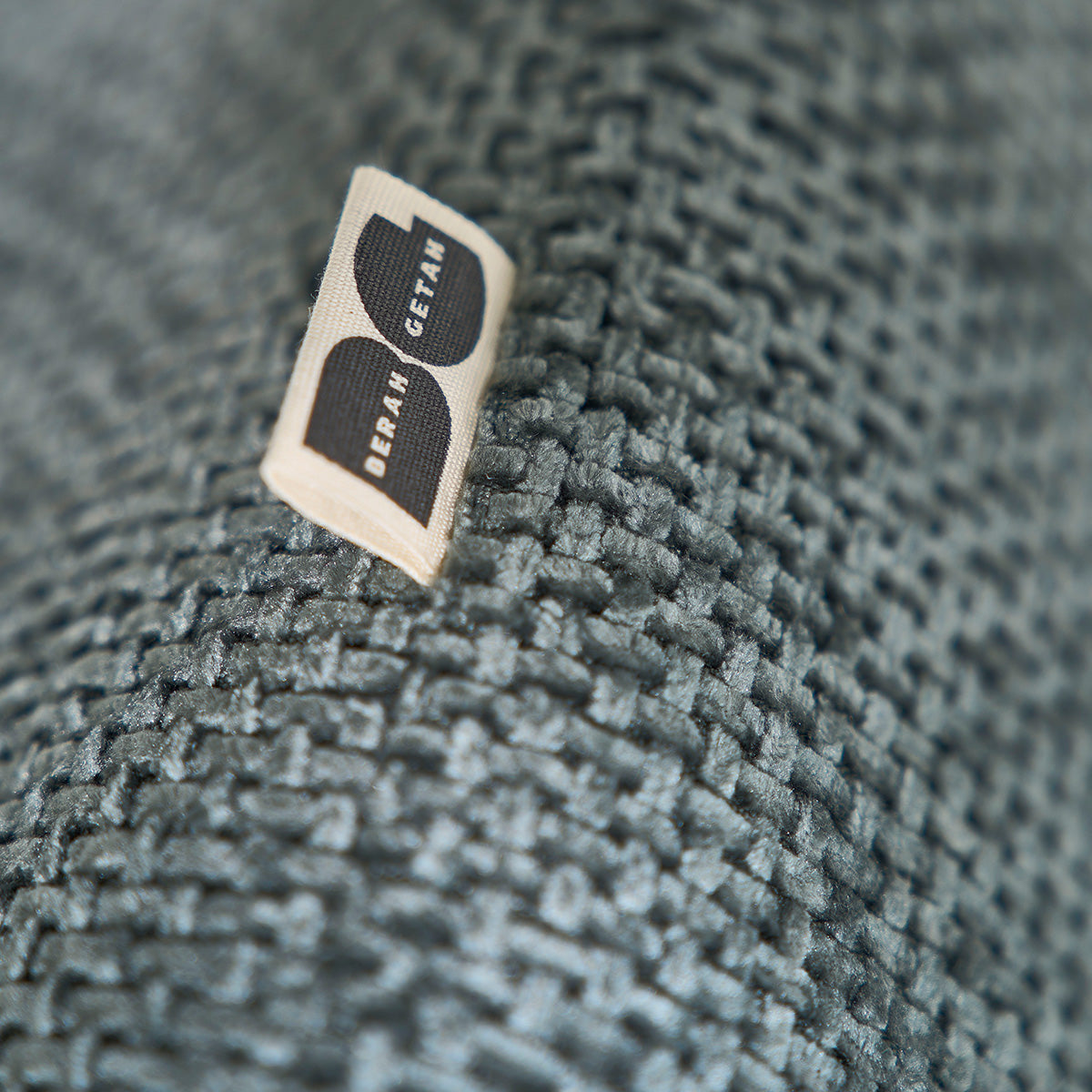 ALPHONSE - Gerades 4-Sitzer-Sofa aus grünem, gewebtem Samt