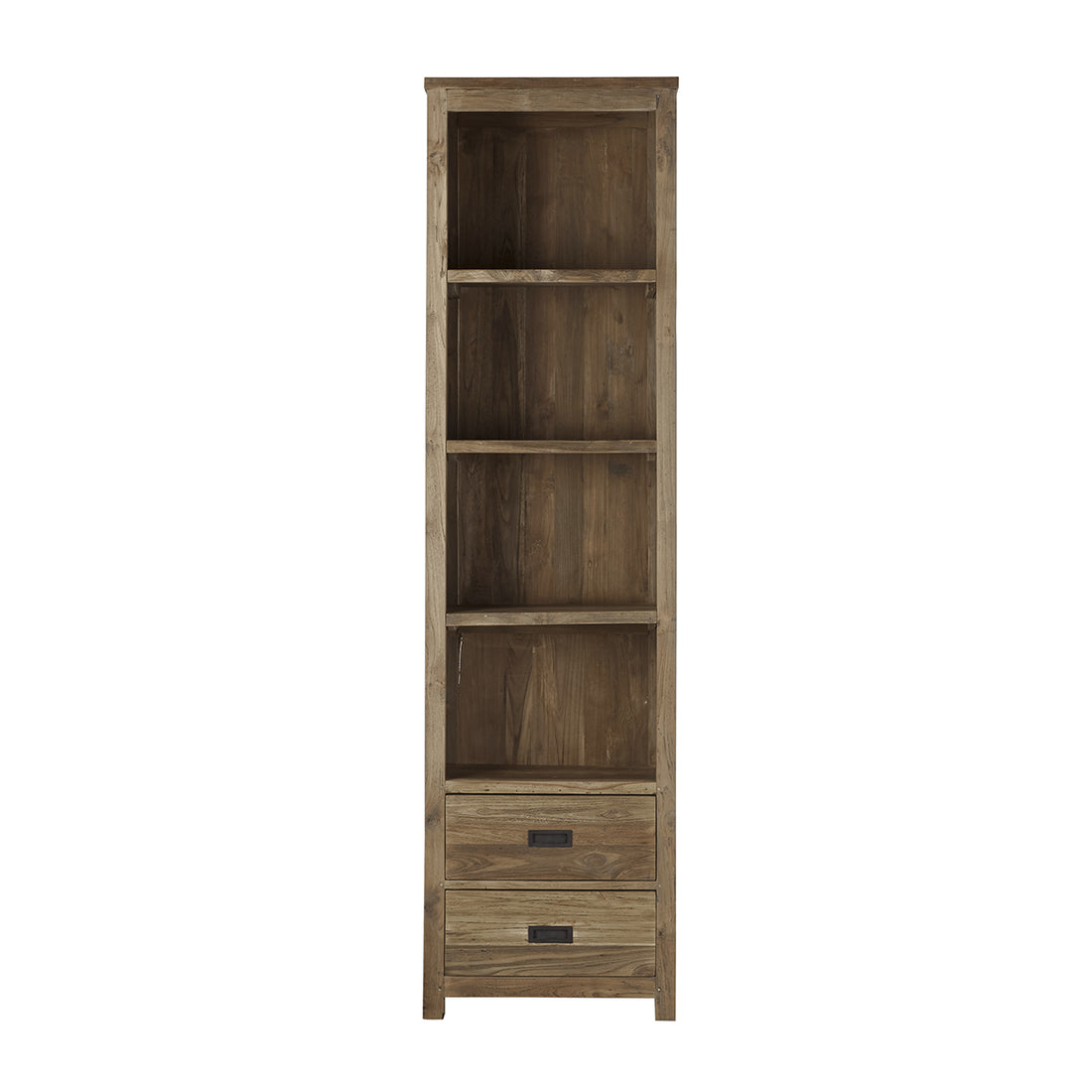 CARGO - Bücherregal aus massivem recyceltem Teakholz, H 220 cm