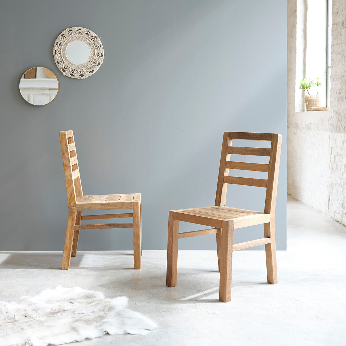 CARGO - Stuhl aus massivem, recyceltem Teakholz