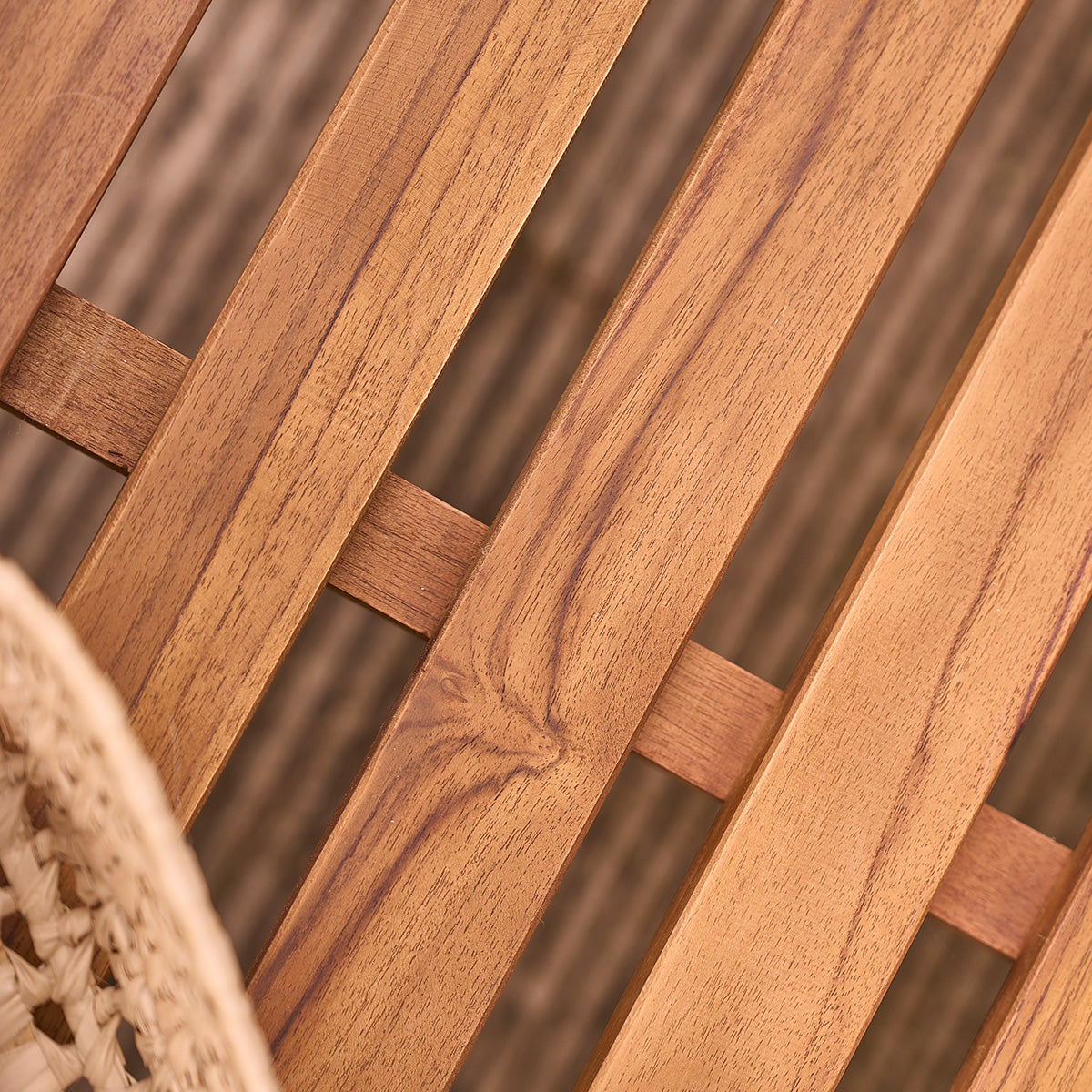 BALI - Gartenbank aus massivem, geöltem Teakholz 120 cm