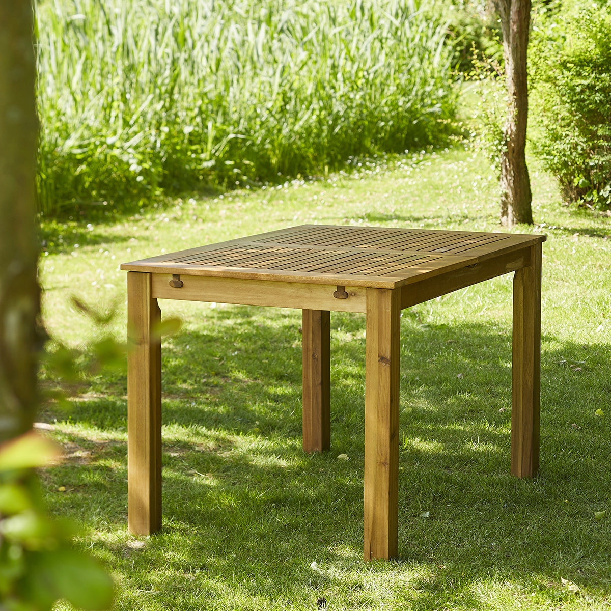 HANOÏ - Ausziehbarer Gartentisch aus Akazienholz 6 Sitzplätze