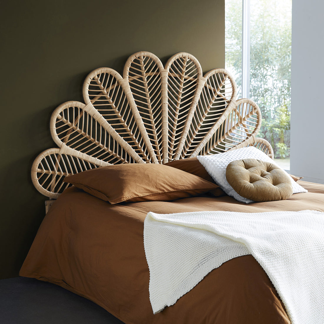 COLETTE - Kopfteil aus Rattan 160 cm
