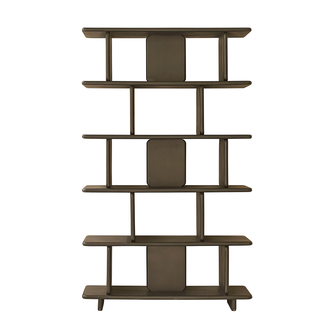 CLEO - Bücherregal aus massivem schwarzem Mangoholz, 106 cm