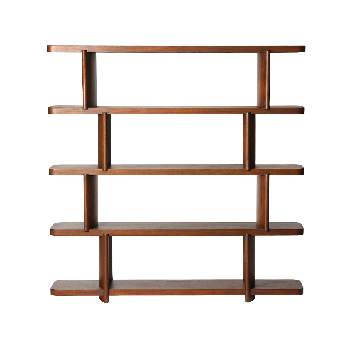 OTTO - Bücherregal aus braunem Mindi-Holz, 160 cm