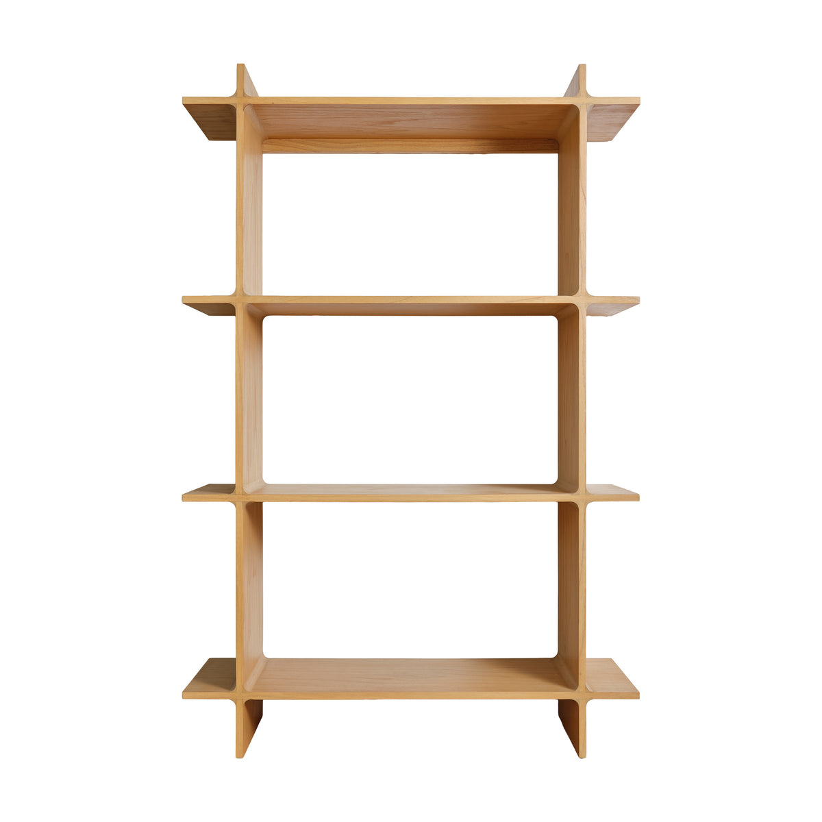 NOAM - Regal aus naturbelassenem Mindi-Holz, H 175 cm