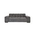 Gerades 3-Sitzer-Sofa aus grün-grauem gewebtem Samt