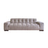 Gerades 4-Sitzer-Sofa aus beigegewebtem Samt