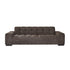 Gerades 4-Sitzer-Sofa aus gewebtem Samt in mokka