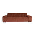 Gerades 4-Sitzer-Sofa aus terrakottafarbenem Cord