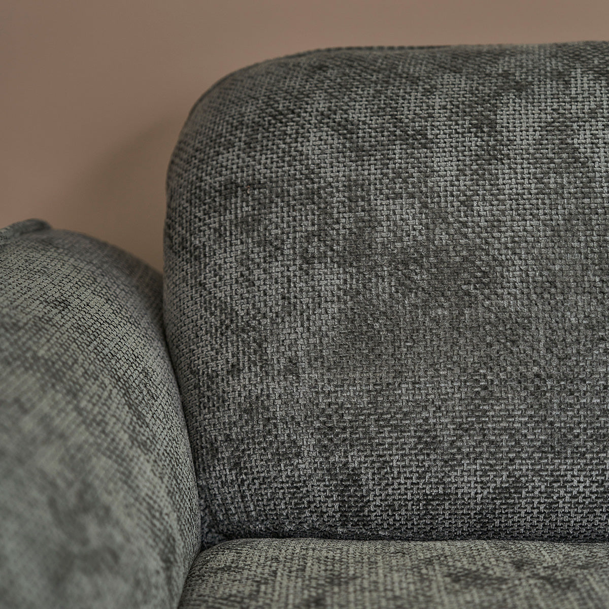 HECTOR - Gerades 3-Sitzer-Sofa aus grünem gewebtem Samt