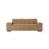 Gerades 3-Sitzer-Sofa aus hellbraun meliertem Strukturstoff