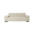 Gerades 3-Sitzer-Sofa aus beige meliertem Strukturstoff