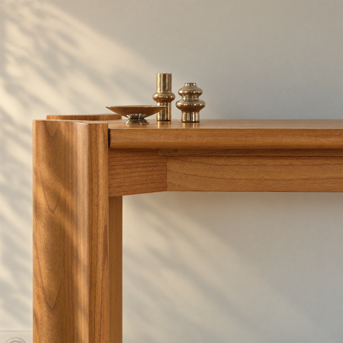 ALVAR - Konsole aus naturbelassenem Mindi-Holz, 165 cm