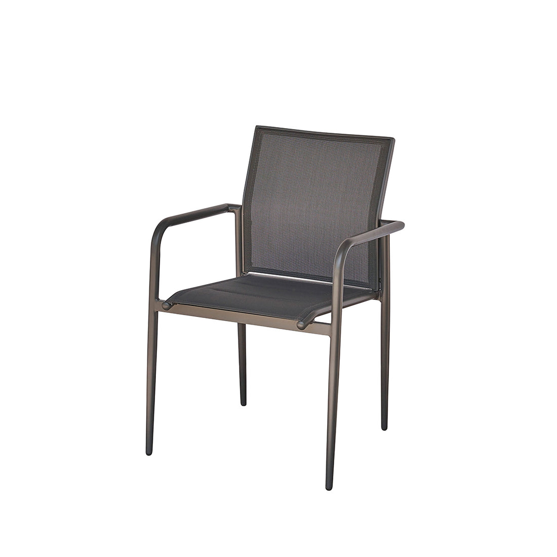 LAGON - Sessel aus Aluminium und grauem Textilene