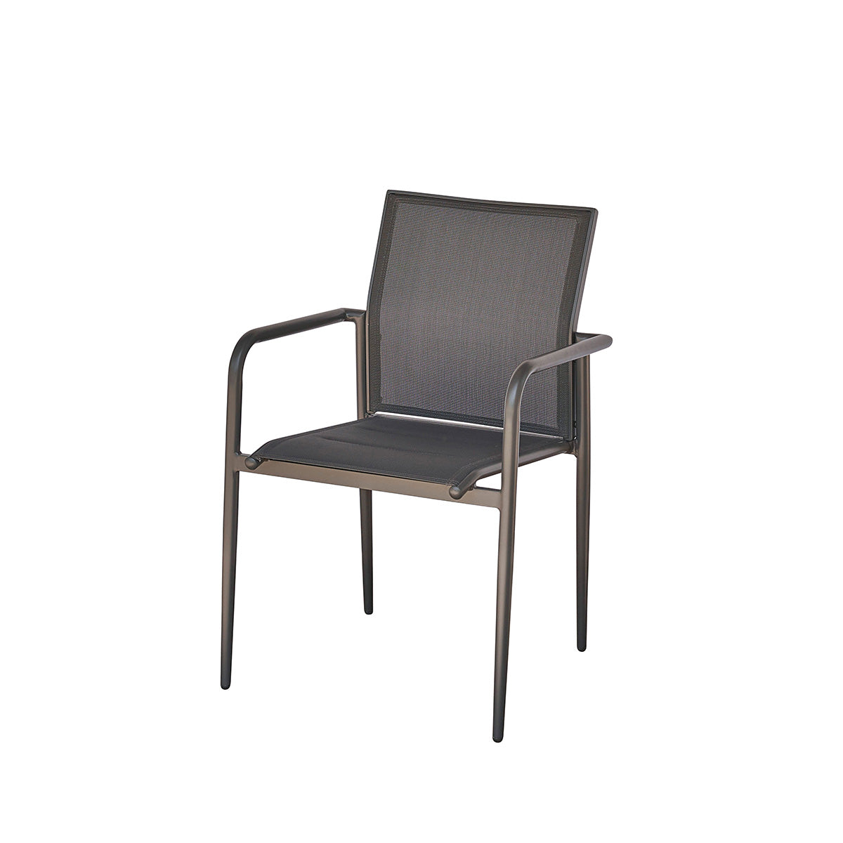 LAGON - Sessel aus Aluminium und grauem Textilene