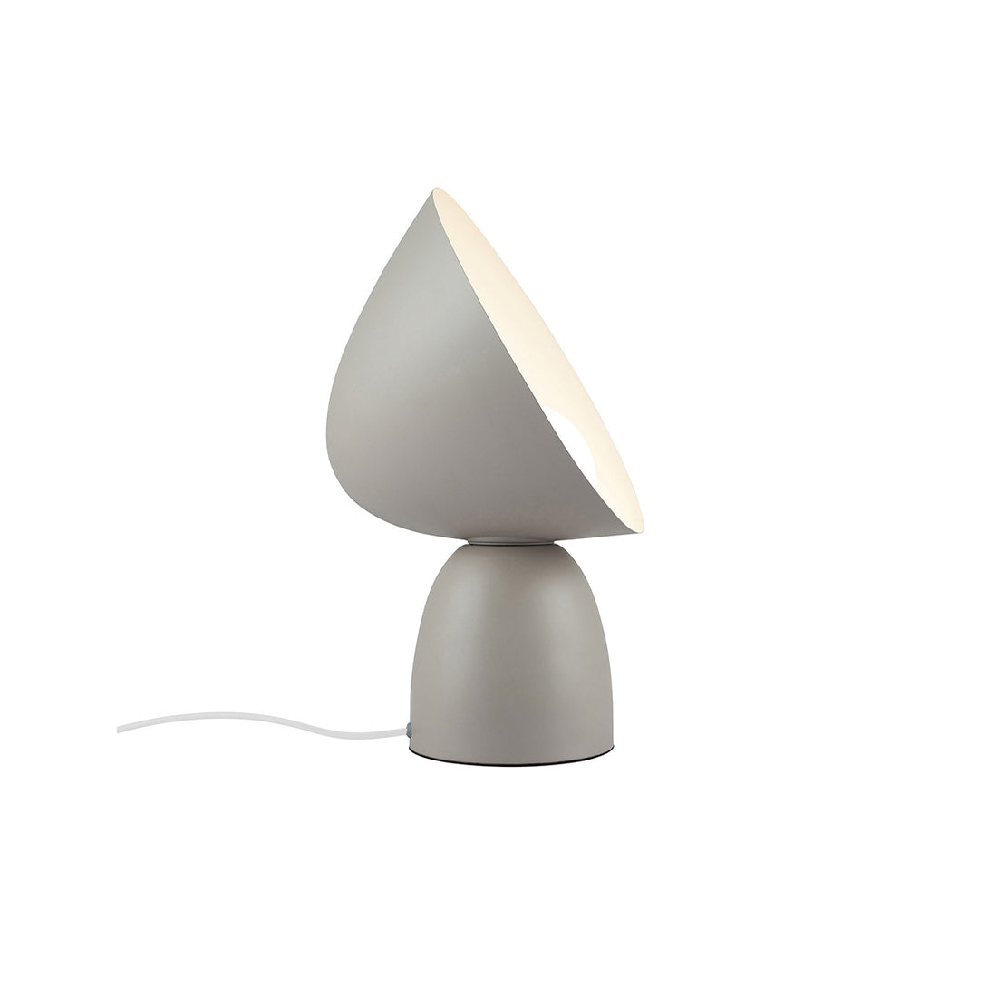 Taupefarbene Tischlampe aus Metall