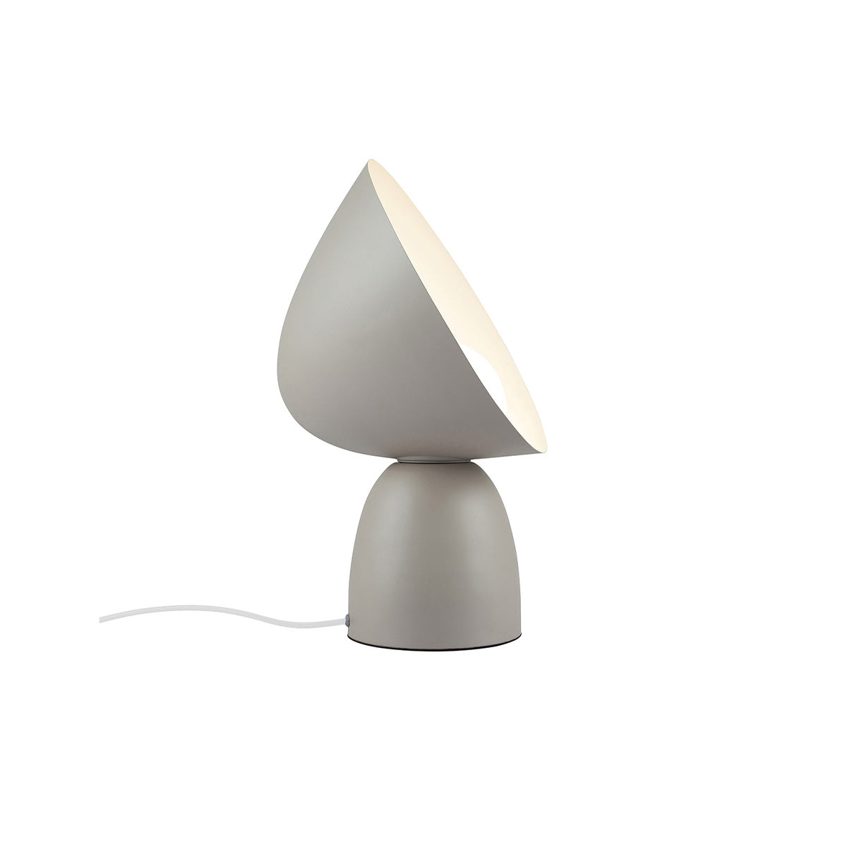 Taupefarbene Tischlampe aus Metall