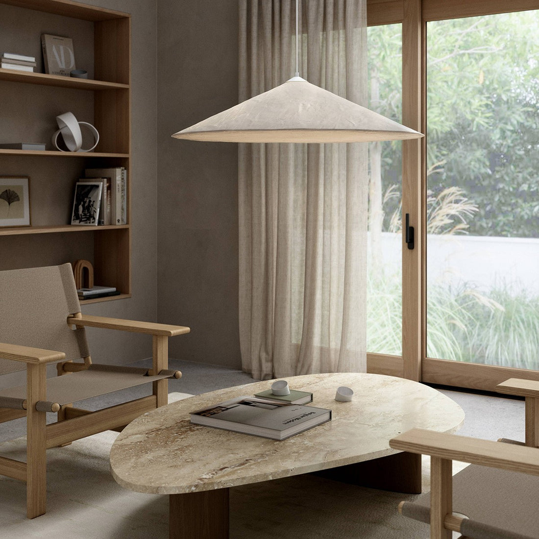 Hill Pendelleuchte Ø 55 cm weiß