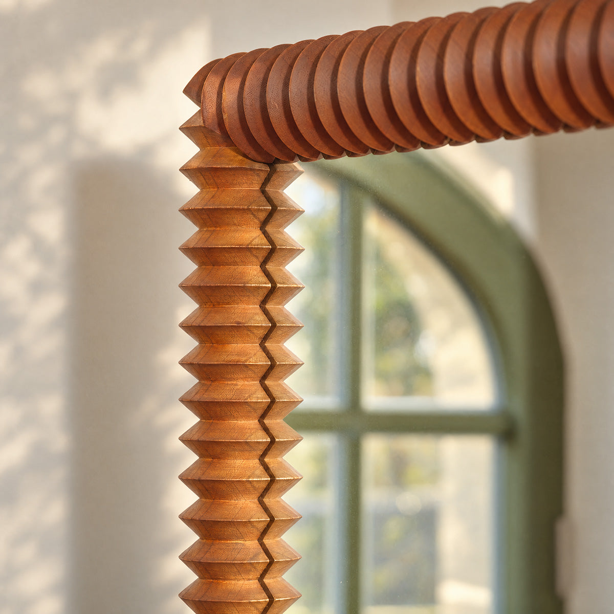 ODILE - Spiegel aus recyceltem Teakholz, 180 x 80 cm