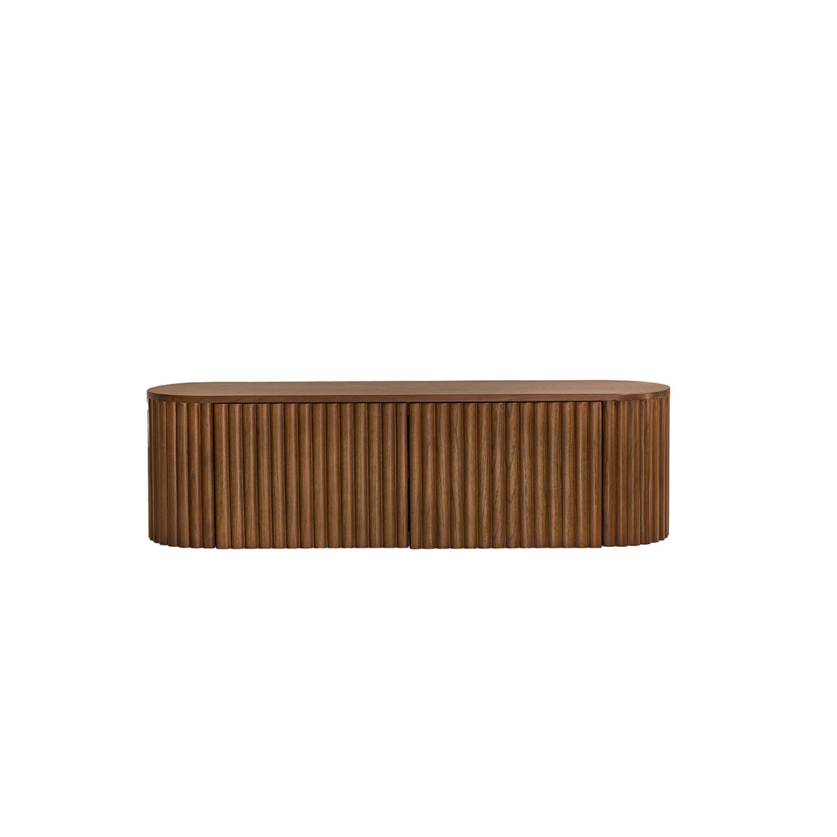 TRINIDAD - Hängender TV-Schrank aus Mindi-Holz mit Walnuss-Finish, 140 cm