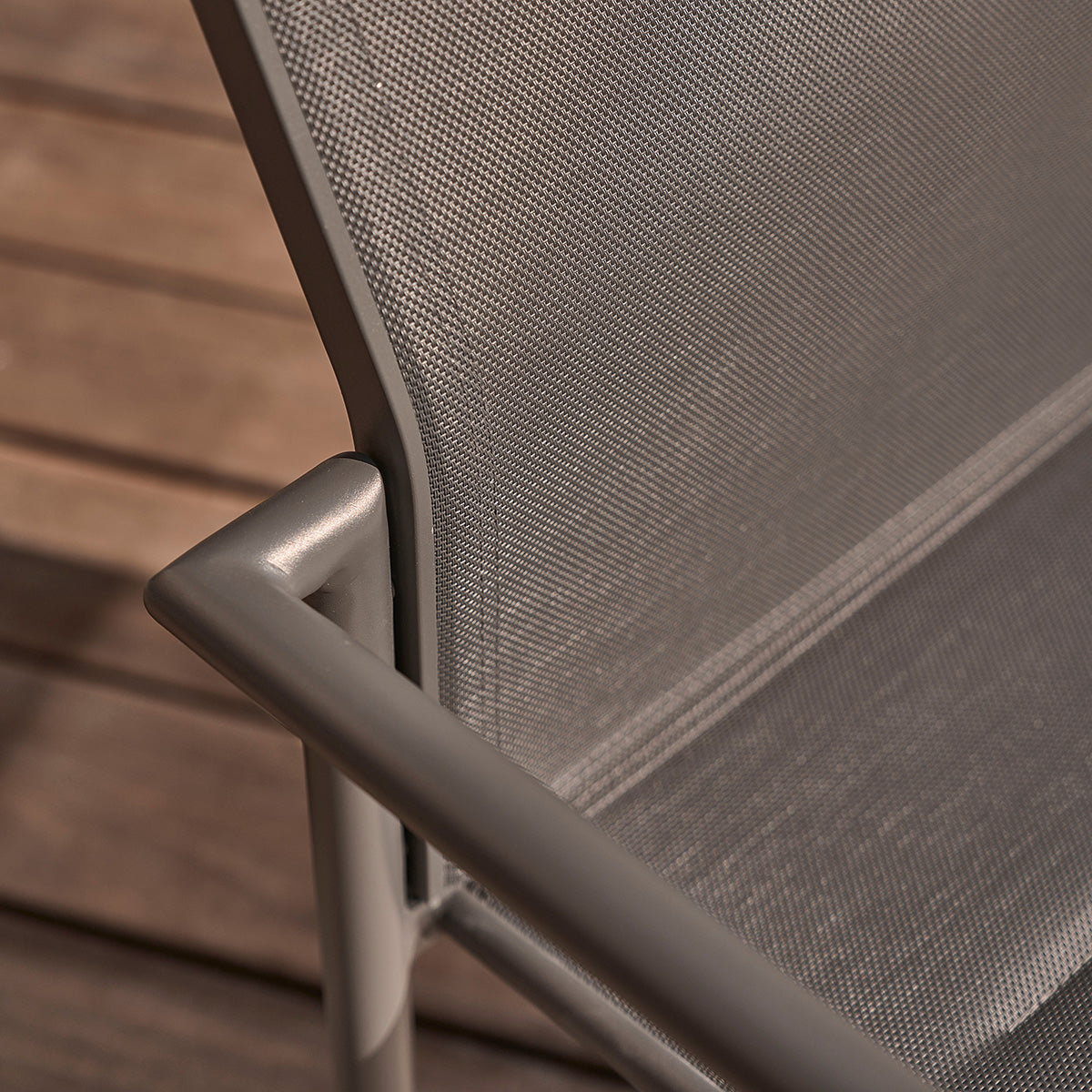 LAGON - Ausziehbare Gartenmöbel aus Aluminium grau 4/8 pers.