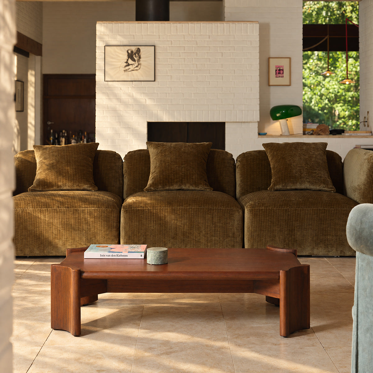 ALVAR - Couchtisch aus Mindi, 120 cm
