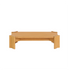 Couchtisch aus naturbelassenem Mindi-Holz, 120 cm