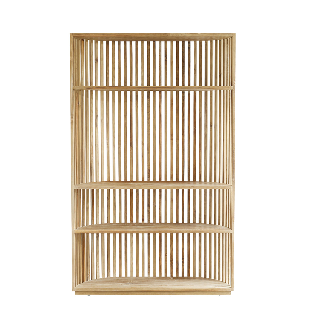 VICTORIA - Bücherregal aus massivem Teakholz 120 cm