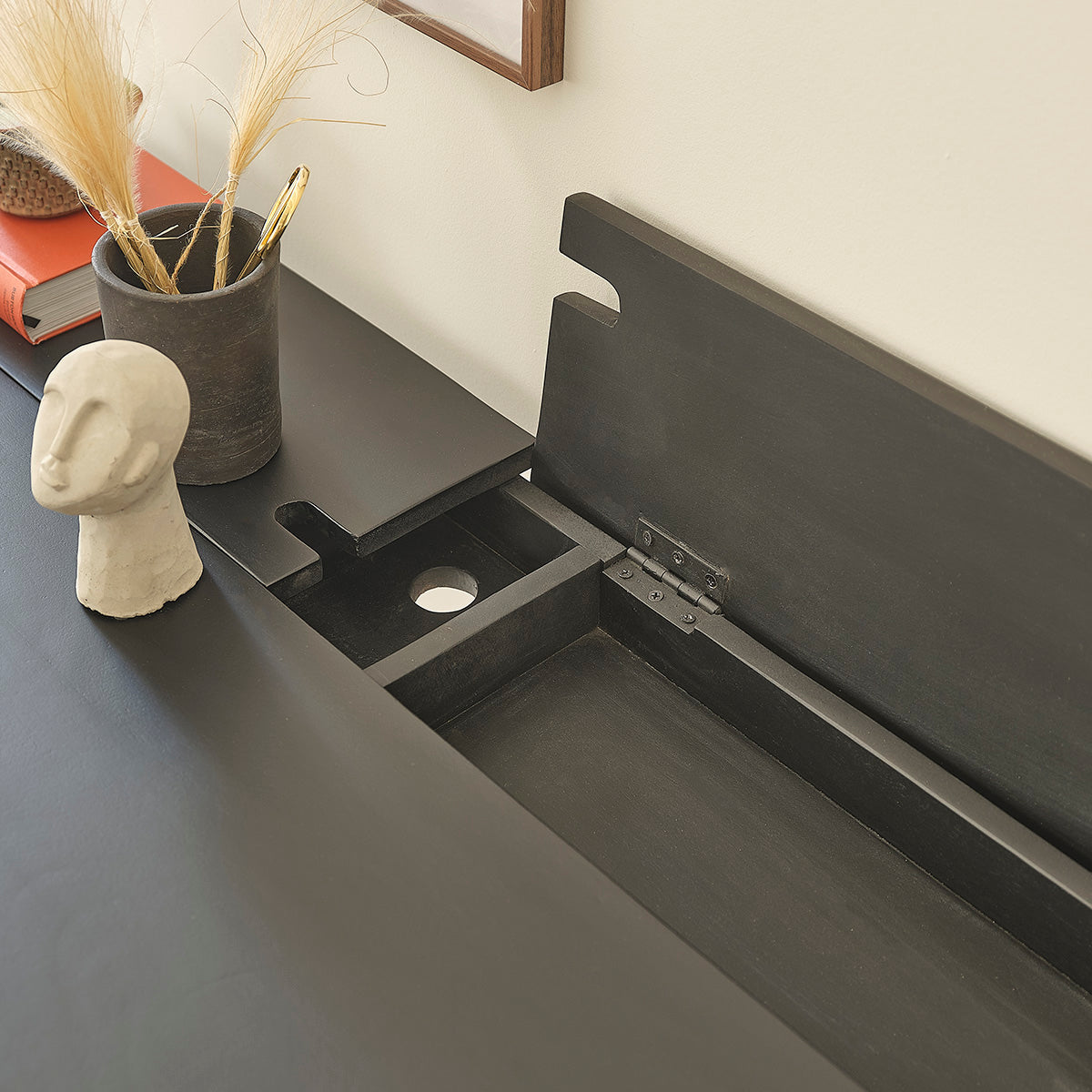 GLASGOW - Schreibtisch aus massivem Mangoholz 130 cm