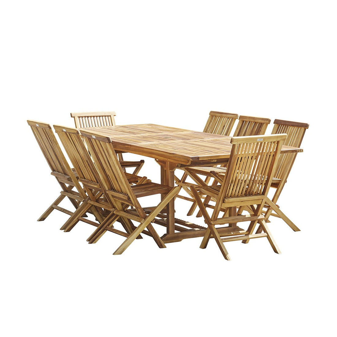 BALI - Gartenmöbel aus massivem, geöltem Teakholz 8/10 pers.