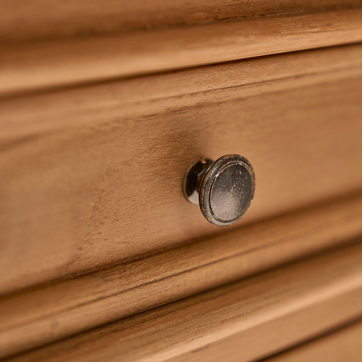 ADAM - Rundes Buffet aus massivem Teakholz 180 cm