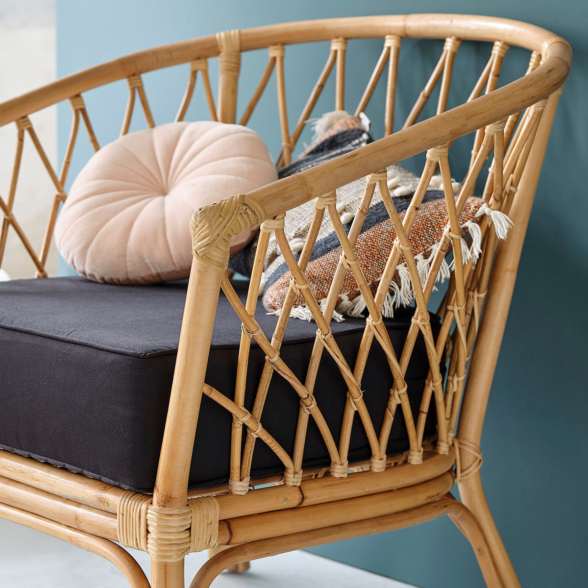 PAOLA - Rattansessel PAOLA, inkl. Kissen