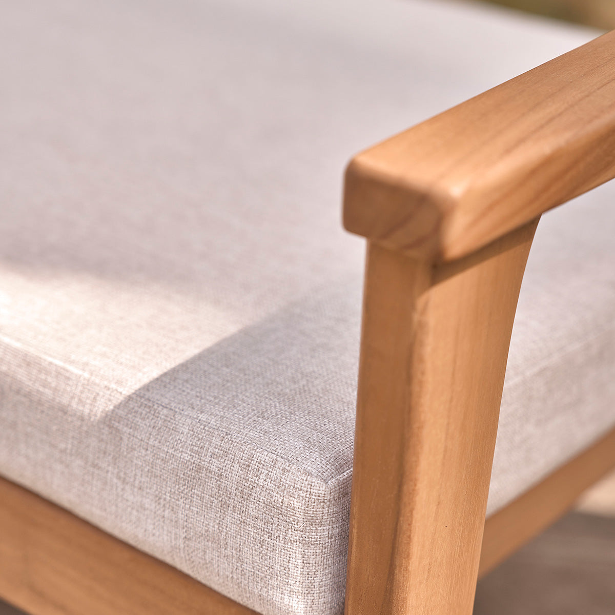 BARI - Gartensofa aus massivem Teakholz 175 cm