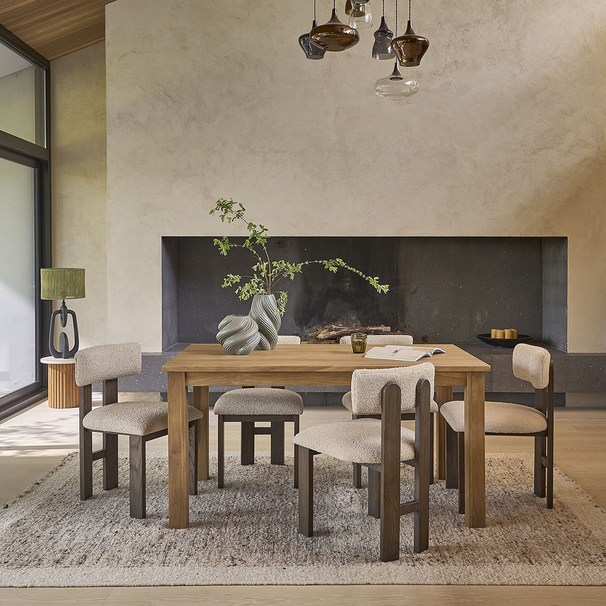 BOSTON - Tisch aus massivem Teakholz 6 pers.