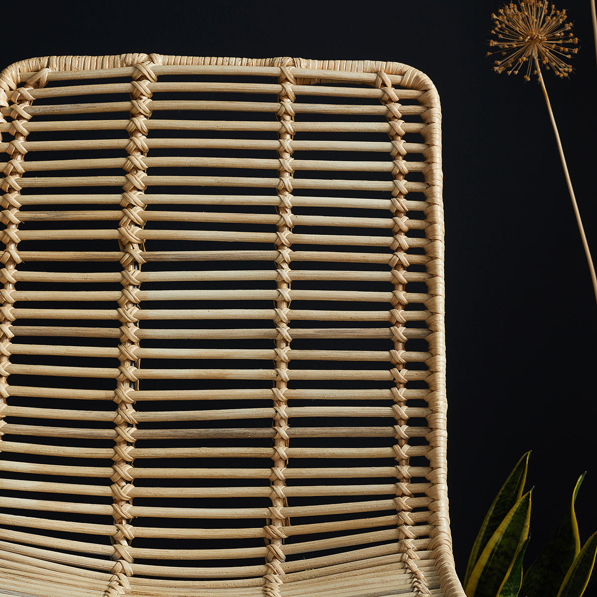 BOHEMA - Stuhl aus Rattan und Metall