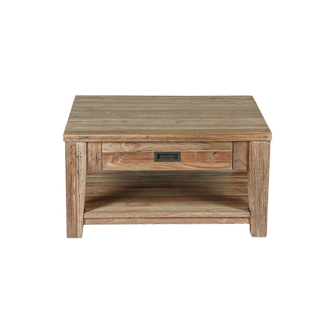 CARGO - Couchtisch aus recyceltem massivem Teakholz 80 cm