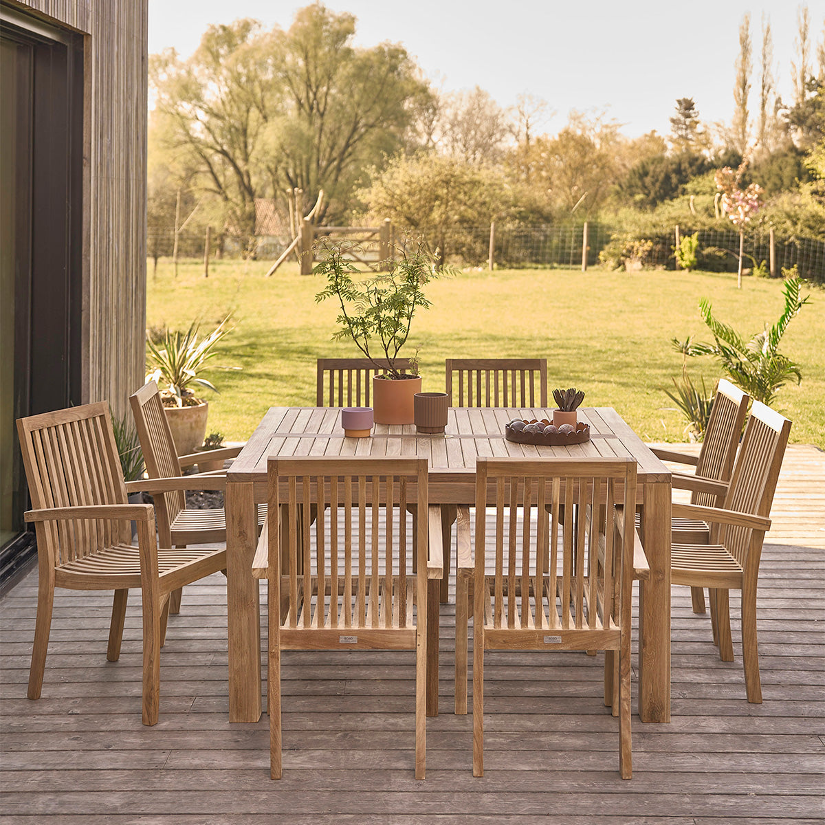 MALTE - Gartenmöbel aus Teakholz für 8 Pers.